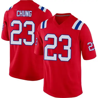 Men's Nike New England Patriots Patrick Chung Alternate Jersey - Red Game