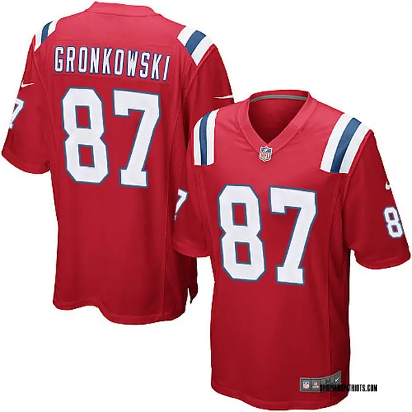 rob gronkowski red jersey