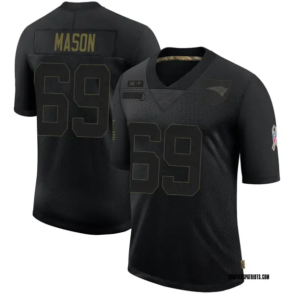 Men's Nike New England Patriots Shaq Mason 2020 Salute To Service ...