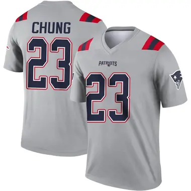 Youth Nike New England Patriots Patrick Chung Inverted Jersey - Gray Legend